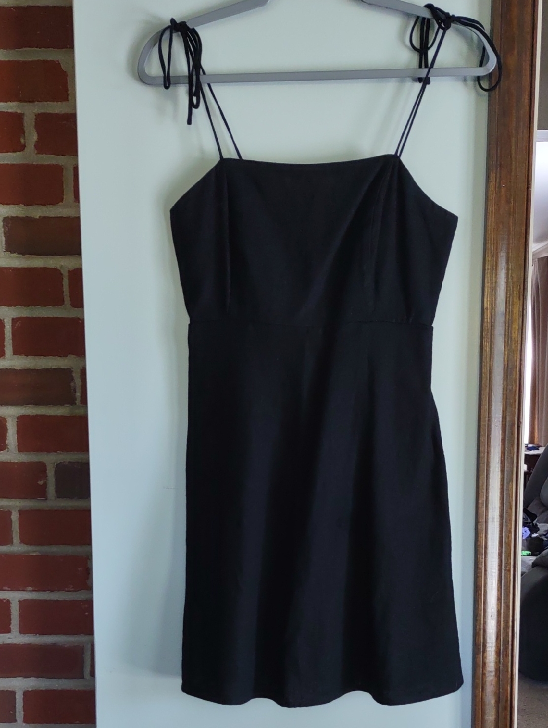 Black Sundress With Pockets, Elastic In Back, Size Small, Nwot